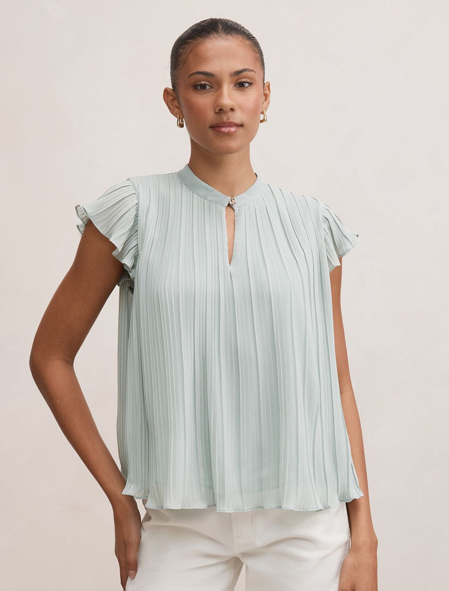 Autumn Flutter Sleeve Blouse